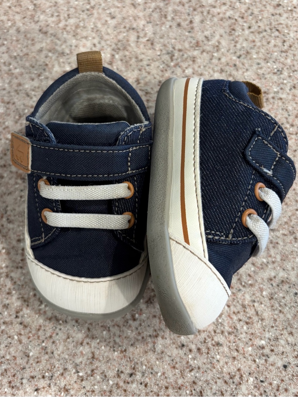 See Kai Run Stevie Mini Sneakers in Navy Denim